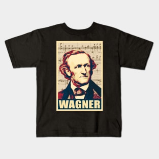 Richard Wagner musical notes Kids T-Shirt